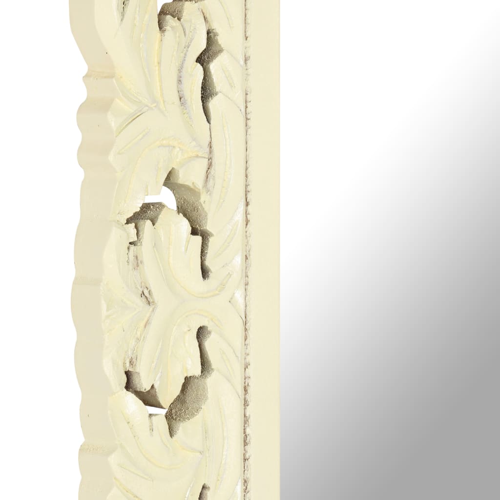 hand-carved-mirror-white-31-5-x19-7-solid-mango-wood At Willow and Wine USA!