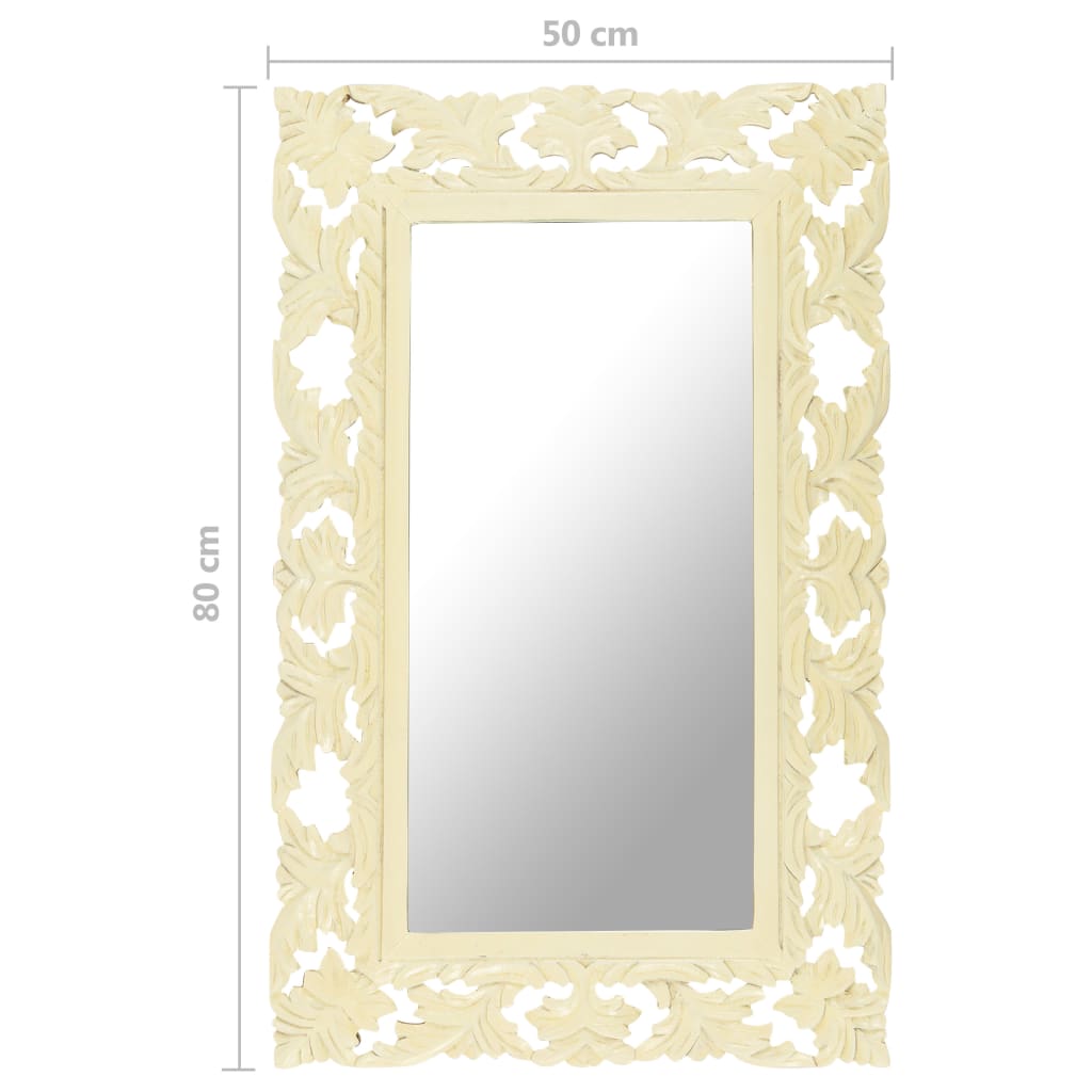 hand-carved-mirror-white-31-5-x19-7-solid-mango-wood At Willow and Wine USA!