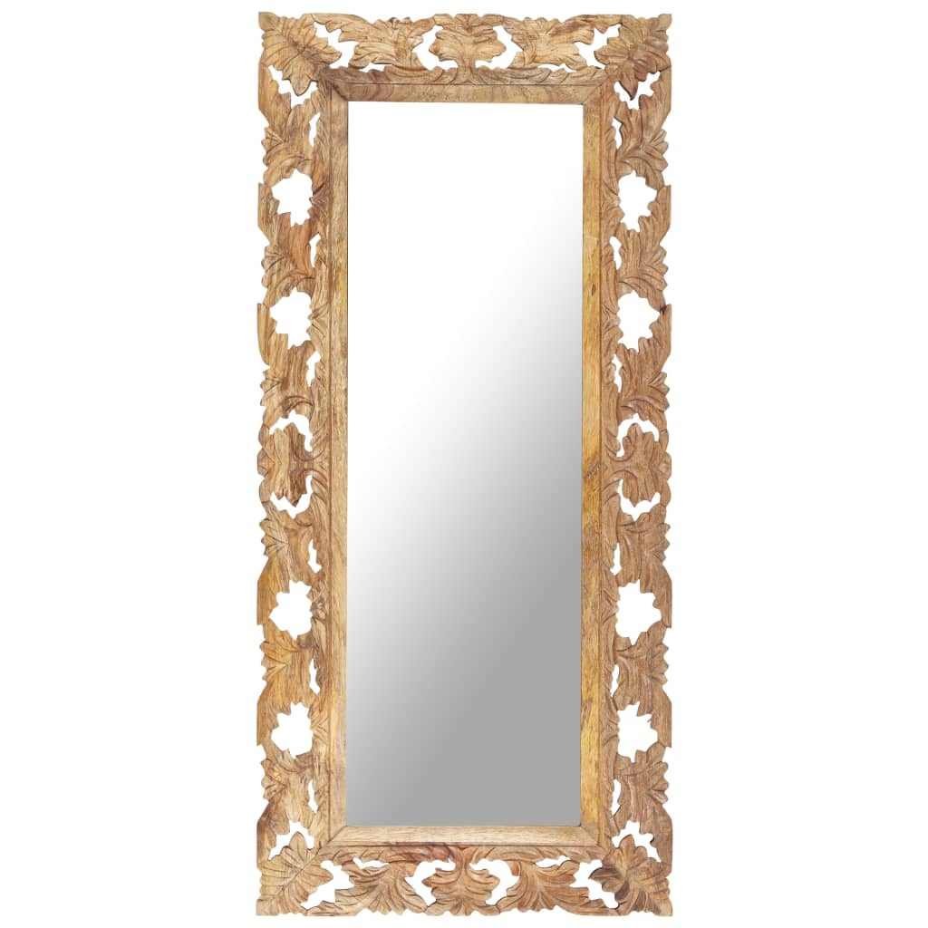 hand-carved-mirror-white-31-5-x19-7-solid-mango-wood At Willow and Wine USA!