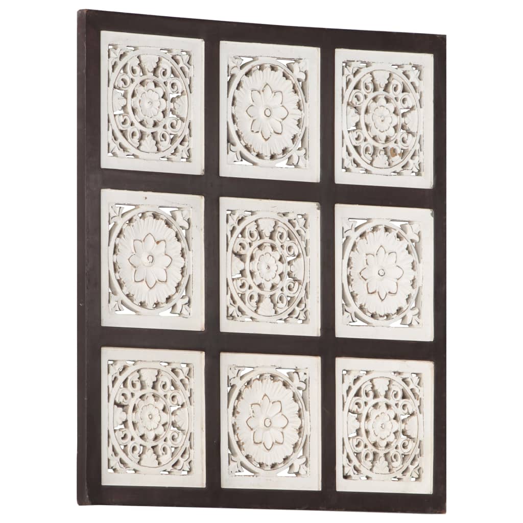 hand-carved-wall-panel-mdf-23-6-x23-6-x0-6-brown-and-white At Willow and Wine USA!