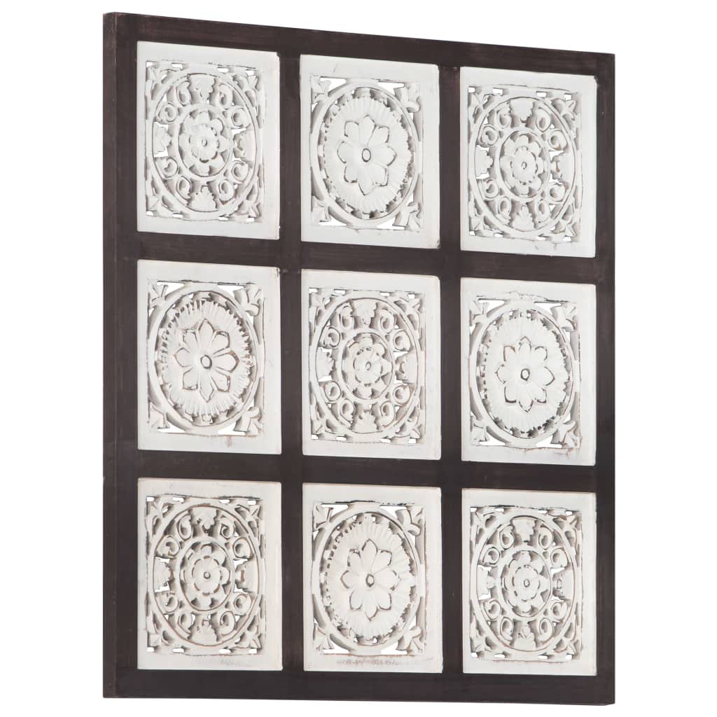 hand-carved-wall-panel-mdf-23-6-x23-6-x0-6-brown-and-white At Willow and Wine USA!