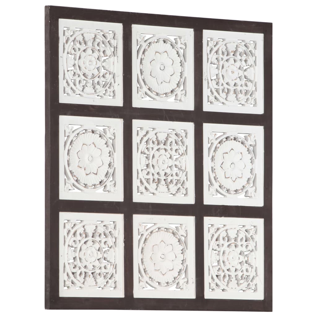 hand-carved-wall-panel-mdf-23-6-x23-6-x0-6-brown-and-white At Willow and Wine USA!