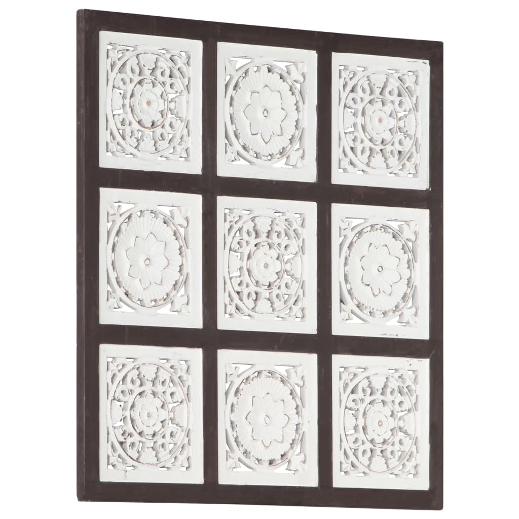 hand-carved-wall-panel-mdf-23-6-x23-6-x0-6-brown-and-white At Willow and Wine USA!