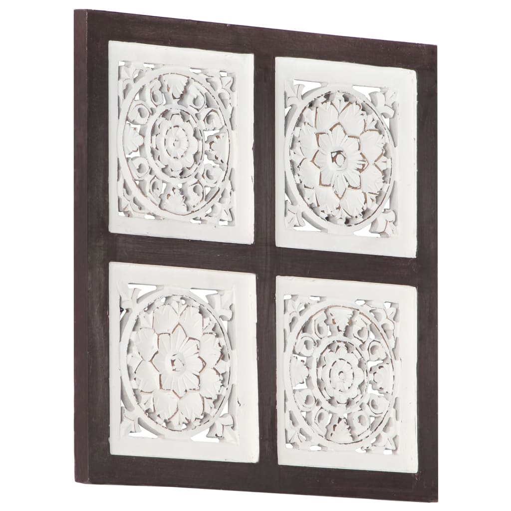 hand-carved-wall-panel-mdf-23-6-x23-6-x0-6-brown-and-white At Willow and Wine USA!