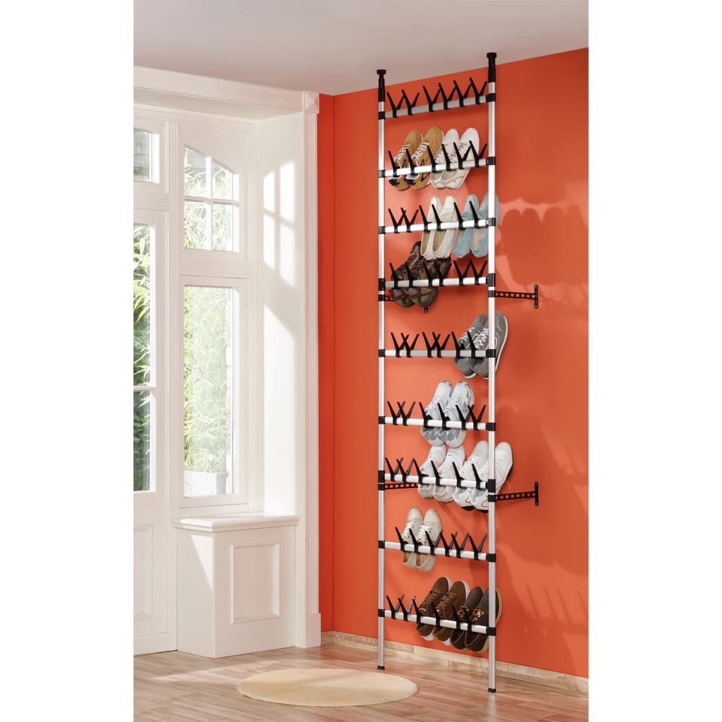 telescopic-shoe-rack-with-rods-aluminum-817914 At Willow and Wine USA!