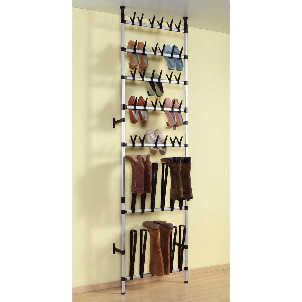 telescopic-shoe-rack-with-rods-aluminum-841910 At Willow and Wine USA!