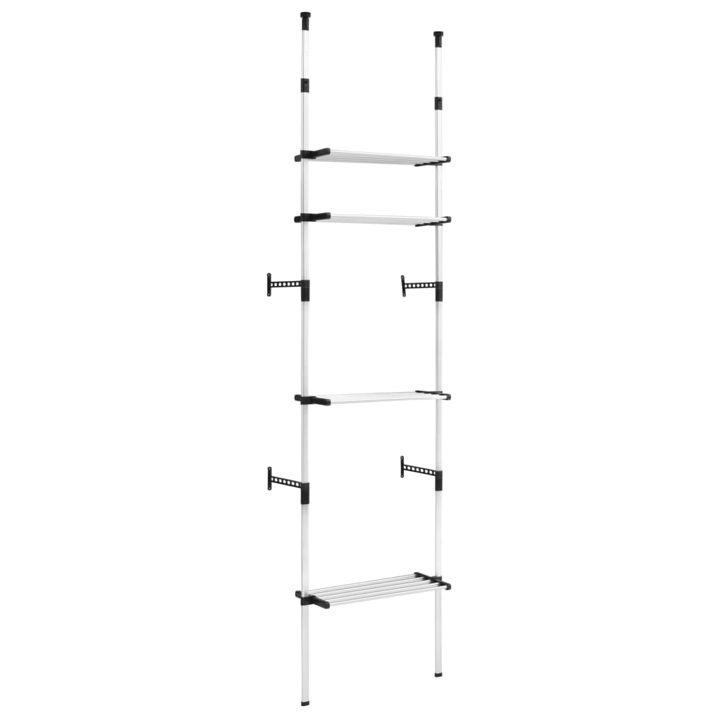 telescopic-wardrobe-system-with-shelves-aluminum At Willow and Wine USA!