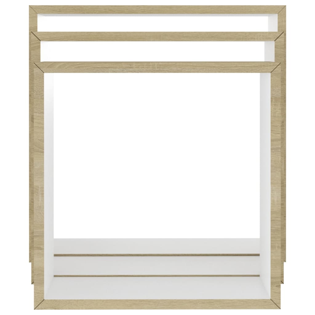 wall-cube-shelves-3-pcs-white-and-sonoma-oak At Willow and Wine USA!