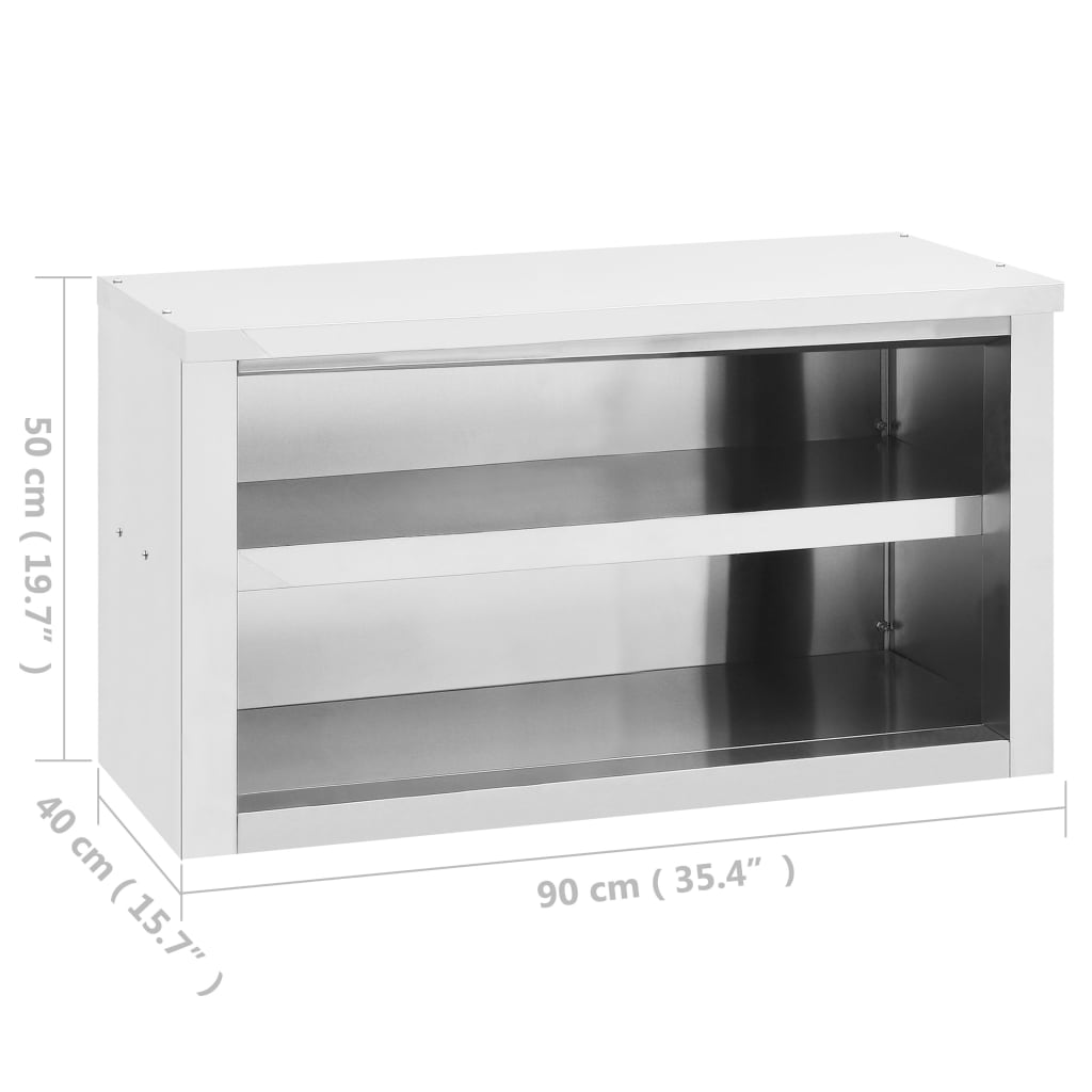 kitchen-wall-cabinet-35-4-x15-7-x19-7-stainless-steel At Willow and Wine USA!