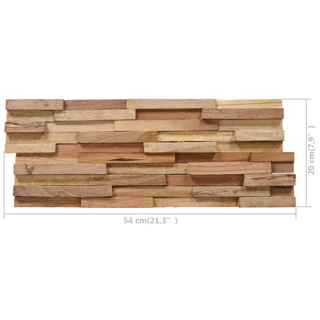 3d-wall-cladding-panels-10-pcs-11-6-ft2-solid-wood-teak At Willow and Wine USA!