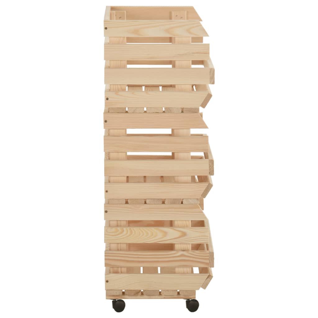 vegetable-trolley-14-6-x11-8-x31-5-solid-wood-pine At Willow and Wine USA!