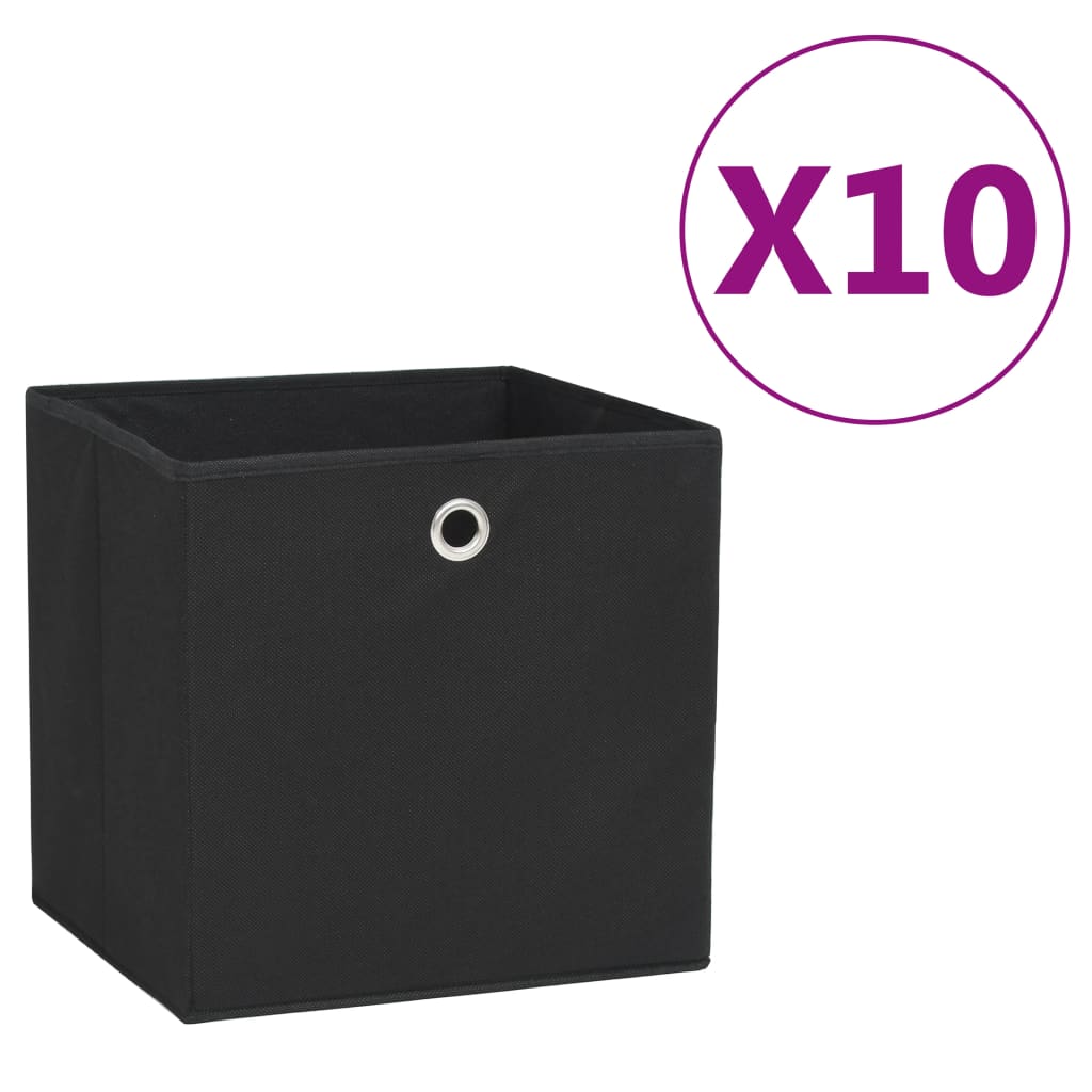 storage-boxes-4-pcs-non-woven-fabric-11-x11-x11-gray-813971 At Willow and Wine USA!