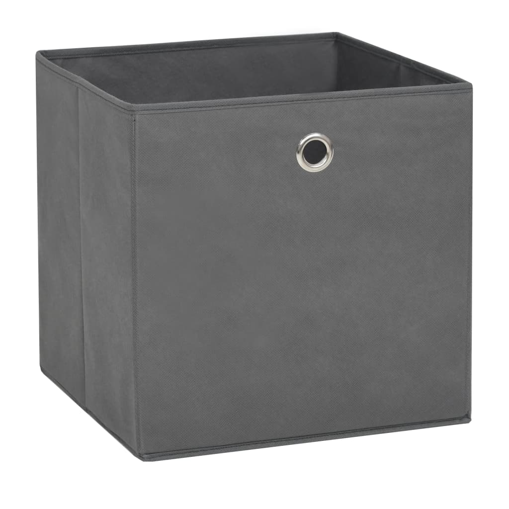 storage-boxes-4-pcs-non-woven-fabric-11-x11-x11-gray-813971 At Willow and Wine USA!