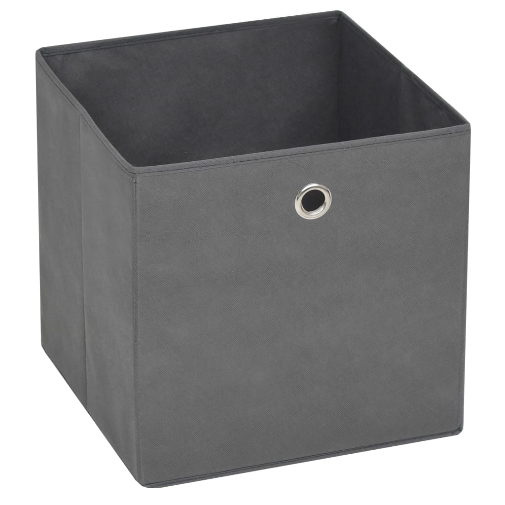 storage-boxes-4-pcs-non-woven-fabric-11-x11-x11-gray-813971 At Willow and Wine USA!