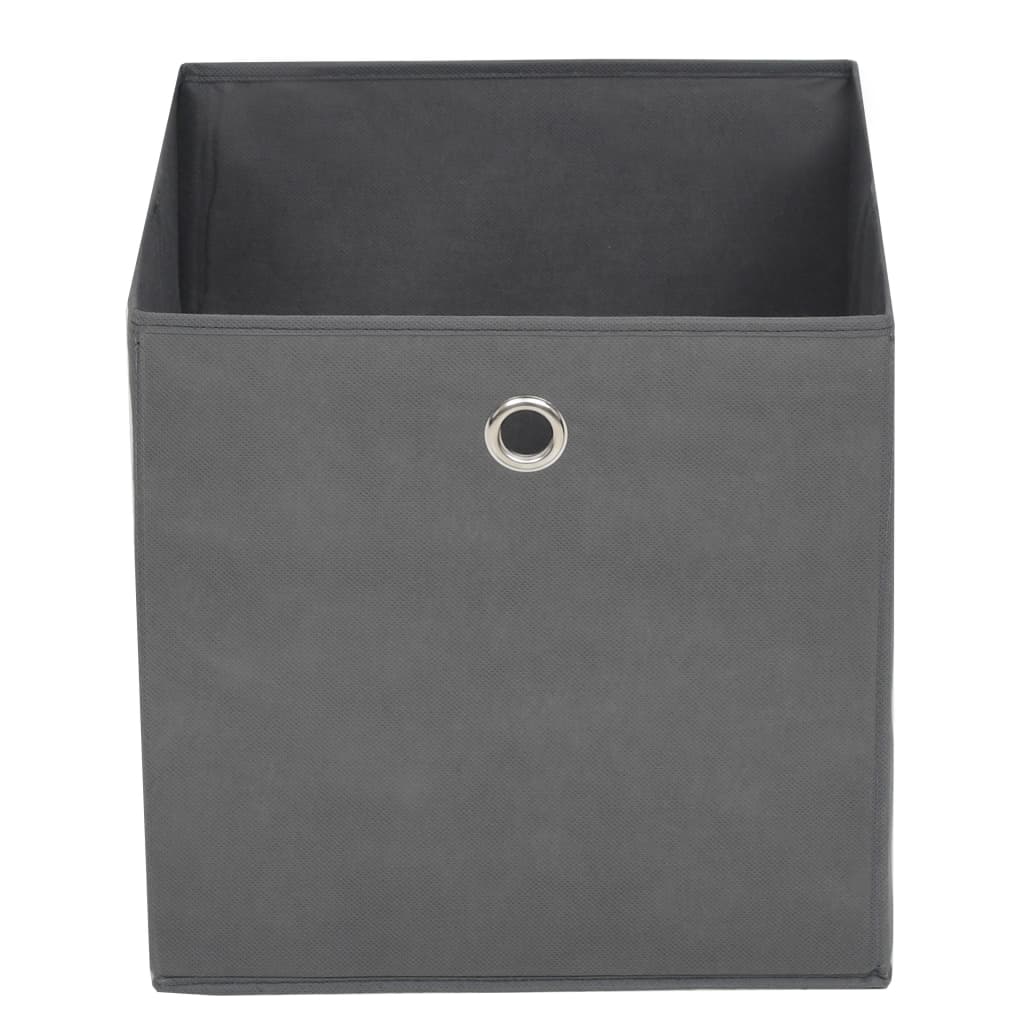 storage-boxes-4-pcs-non-woven-fabric-11-x11-x11-gray-813971 At Willow and Wine USA!