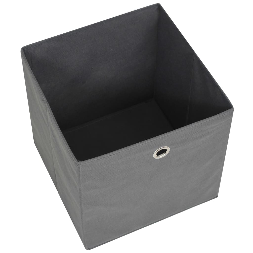 storage-boxes-4-pcs-non-woven-fabric-11-x11-x11-gray-813971 At Willow and Wine USA!