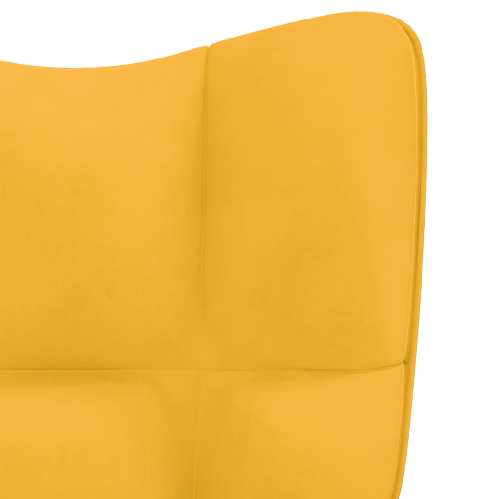 rocking-chair-mustard-yellow-velvet At Willow and Wine USA!