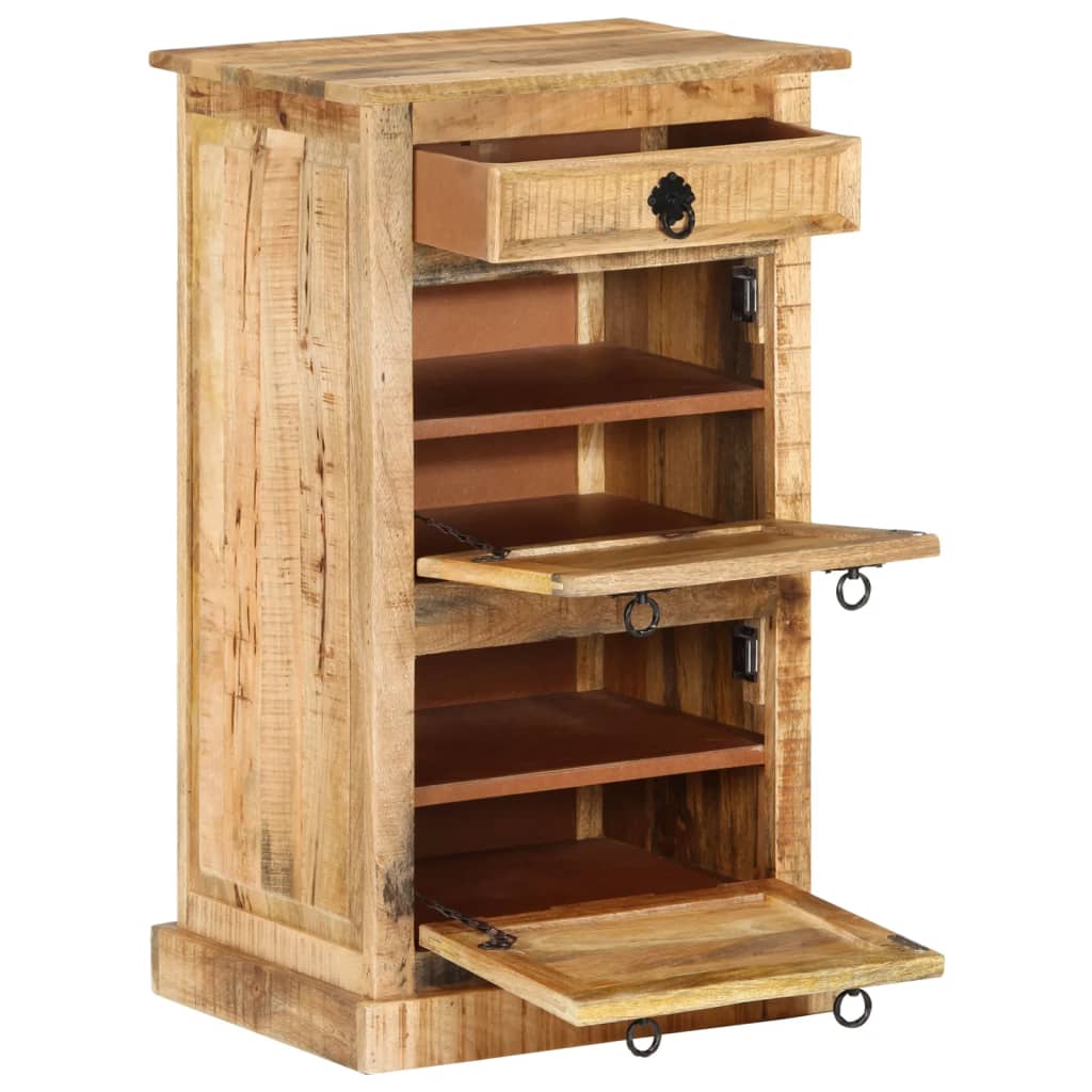 4-layer-shoe-cabinet-with-drawer-solid-rough-mango-wood-841945 At Willow and Wine USA!