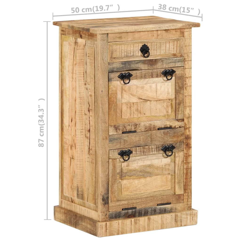 4-layer-shoe-cabinet-with-drawer-solid-rough-mango-wood-841945 At Willow and Wine USA!