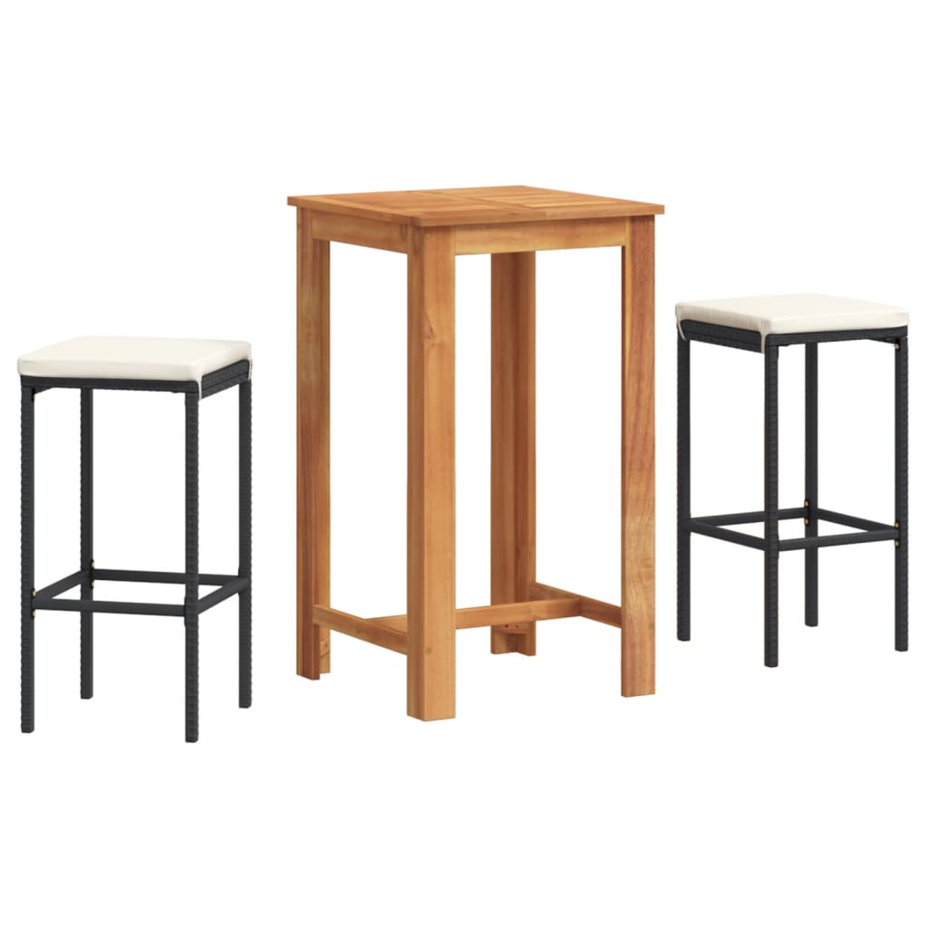 3-piece-patio-bar-set-black-solid-wood-acacia-and-poly-rattan-929481 At Willow and Wine USA!