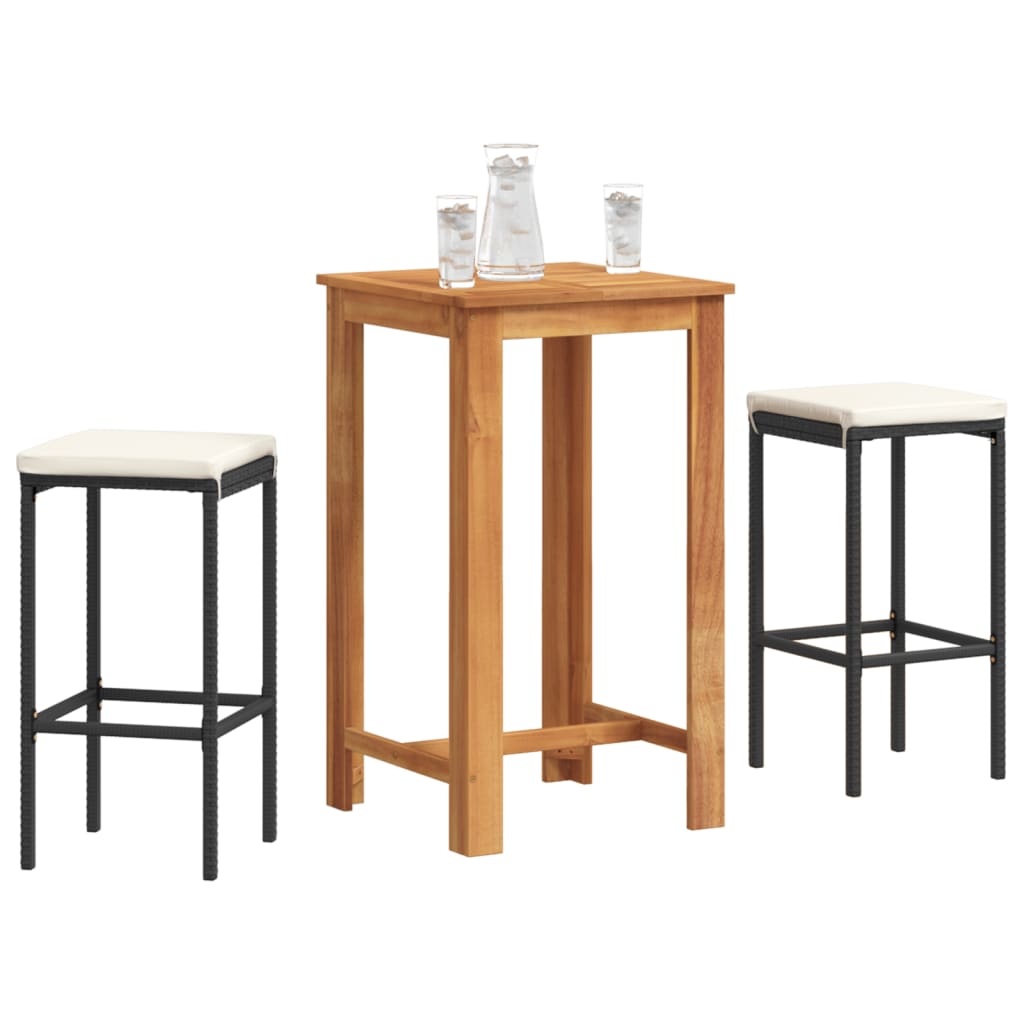 3-piece-patio-bar-set-black-solid-wood-acacia-and-poly-rattan-929481 At Willow and Wine USA!