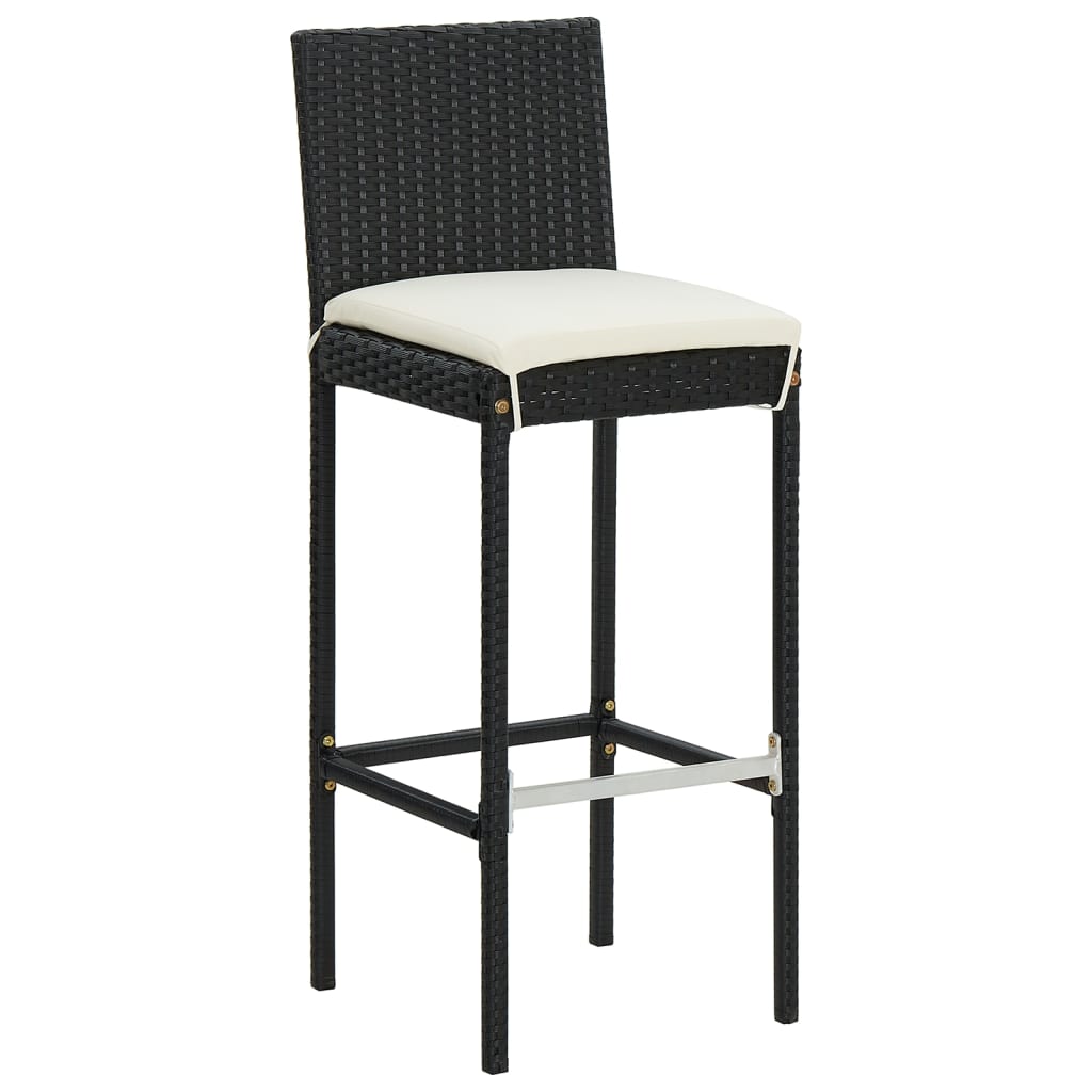 5-piece-patio-bar-set-black-solid-wood-acacia-and-poly-rattan-929485 At Willow and Wine USA!