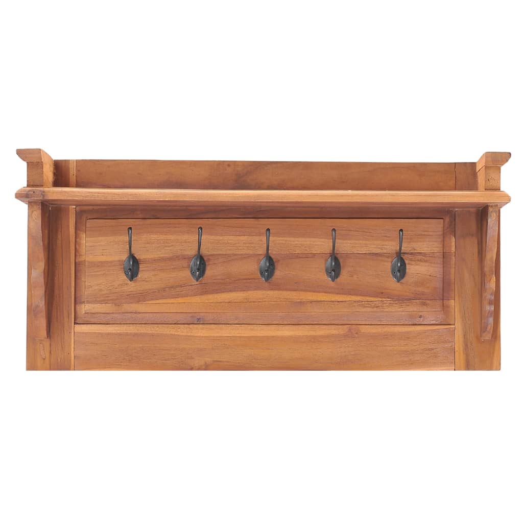 wall-mounted-coat-rack-31-5-x6-5-x13-8-solid-teak-wood At Willow and Wine USA!