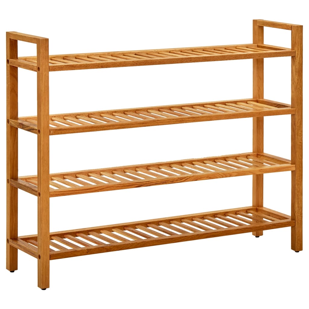 shoe-rack-with-4-shelves-19-7-x10-6-x31-5-solid-oak-wood-813921 At Willow and Wine USA!