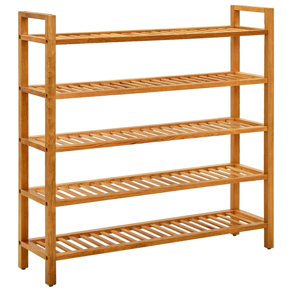 shoe-rack-with-4-shelves-19-7-x10-6-x31-5-solid-oak-wood-813921 At Willow and Wine USA!