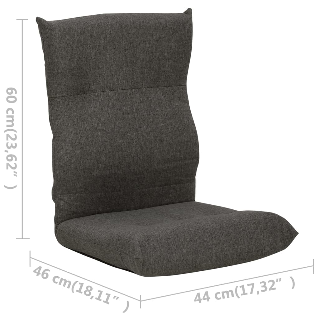 folding-floor-chair-dark-gray-fabric-1 At Willow and Wine USA!