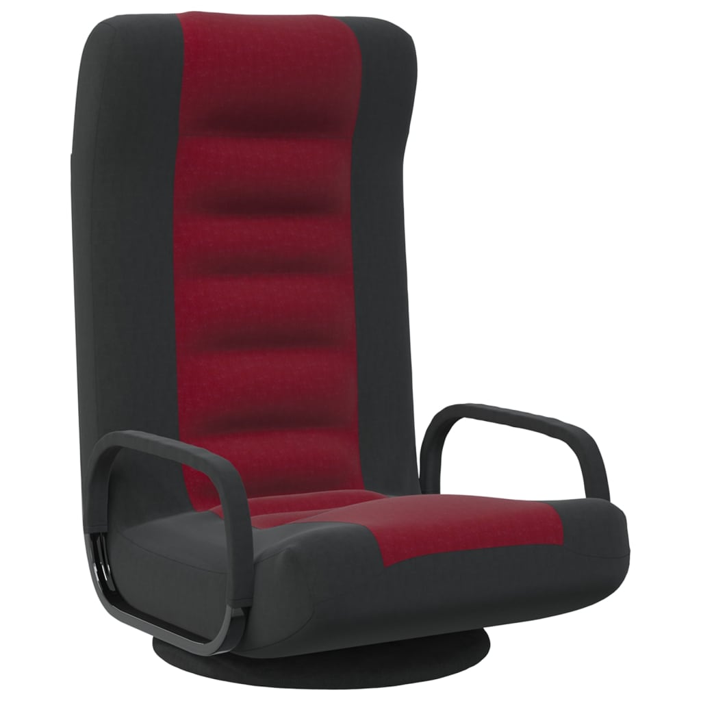 swivel-floor-chair-black-and-wine-red-fabric At Willow and Wine USA!