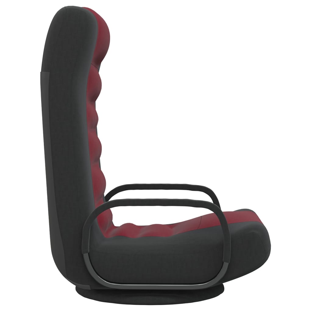 swivel-floor-chair-black-and-wine-red-fabric At Willow and Wine USA!