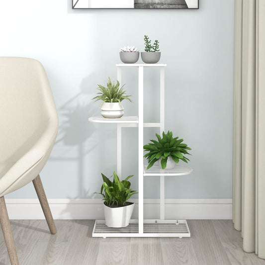 4-floor-flower-stand-16-9-x8-7-x29-9-white-metal At Willow and Wine USA!