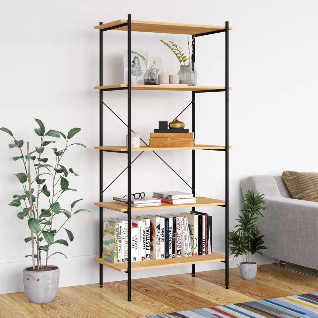 5-tier-shelving-unit-black-and-oak-31-5-x15-7-x64-2 At Willow and Wine USA!