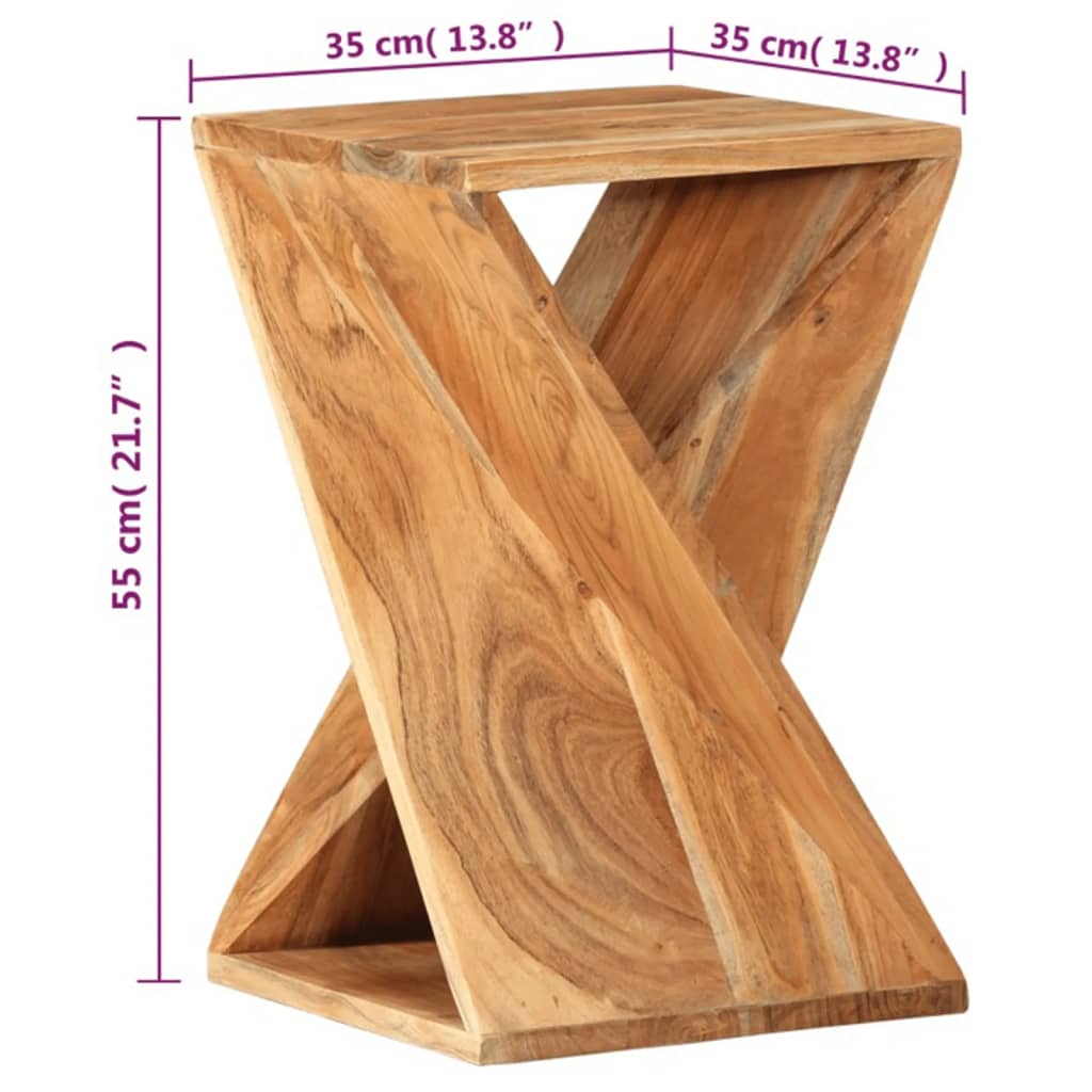 side-table-13-8-x13-8-x21-7-solid-wood-acacia At Willow and Wine USA!