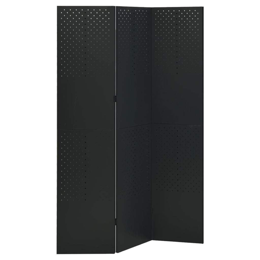 5-panel-room-dividers-2-pcs-black-78-7-x70-9-steel At Willow and Wine USA!