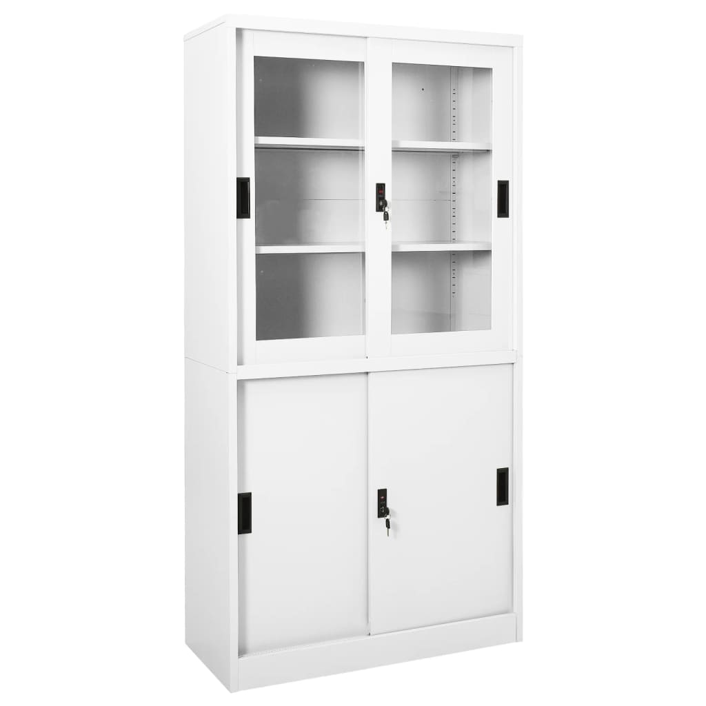 office-cabinet-with-sliding-door-anthracite-35-4-x15-7-x70-9-steel At Willow and Wine USA!