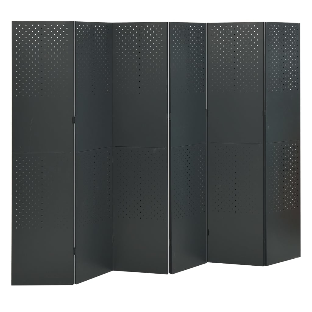 5-panel-room-dividers-2-pcs-black-78-7-x70-9-steel At Willow and Wine USA!