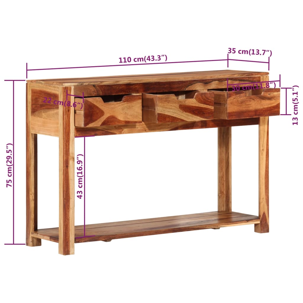 console-table-43-3-x13-8-x29-5-solid-wood-acacia At Willow and Wine USA!