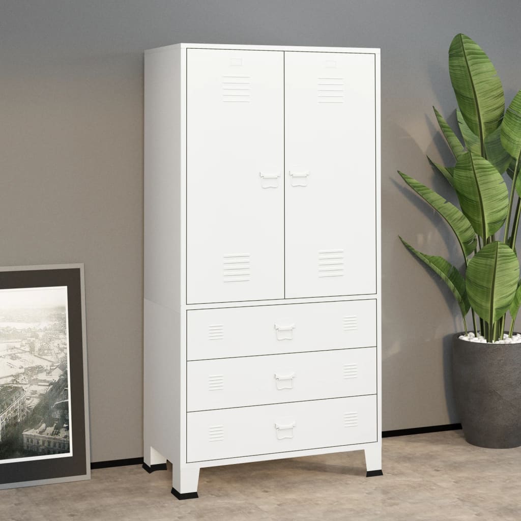 industrial-wardrobe-white-35-4-x19-7-x70-9-metal At Willow and Wine USA!