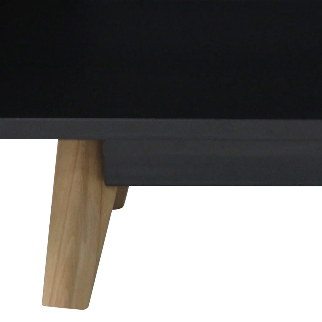 High Gloss TV Stand Black 47.2"x15.7"x18.1" MDF