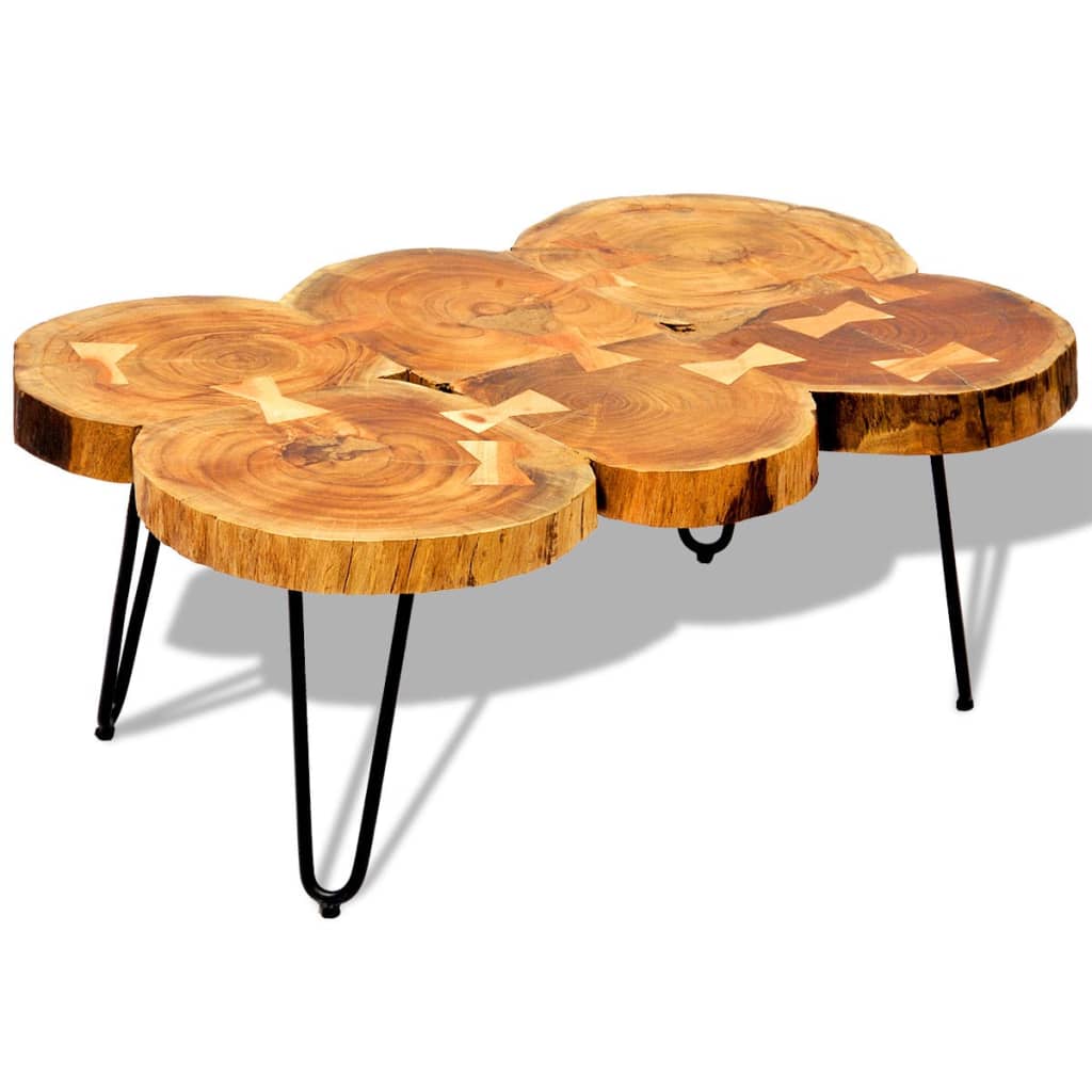 coffee-table-14-2-4-trunks-solid-wood-acacia At Willow and Wine USA!