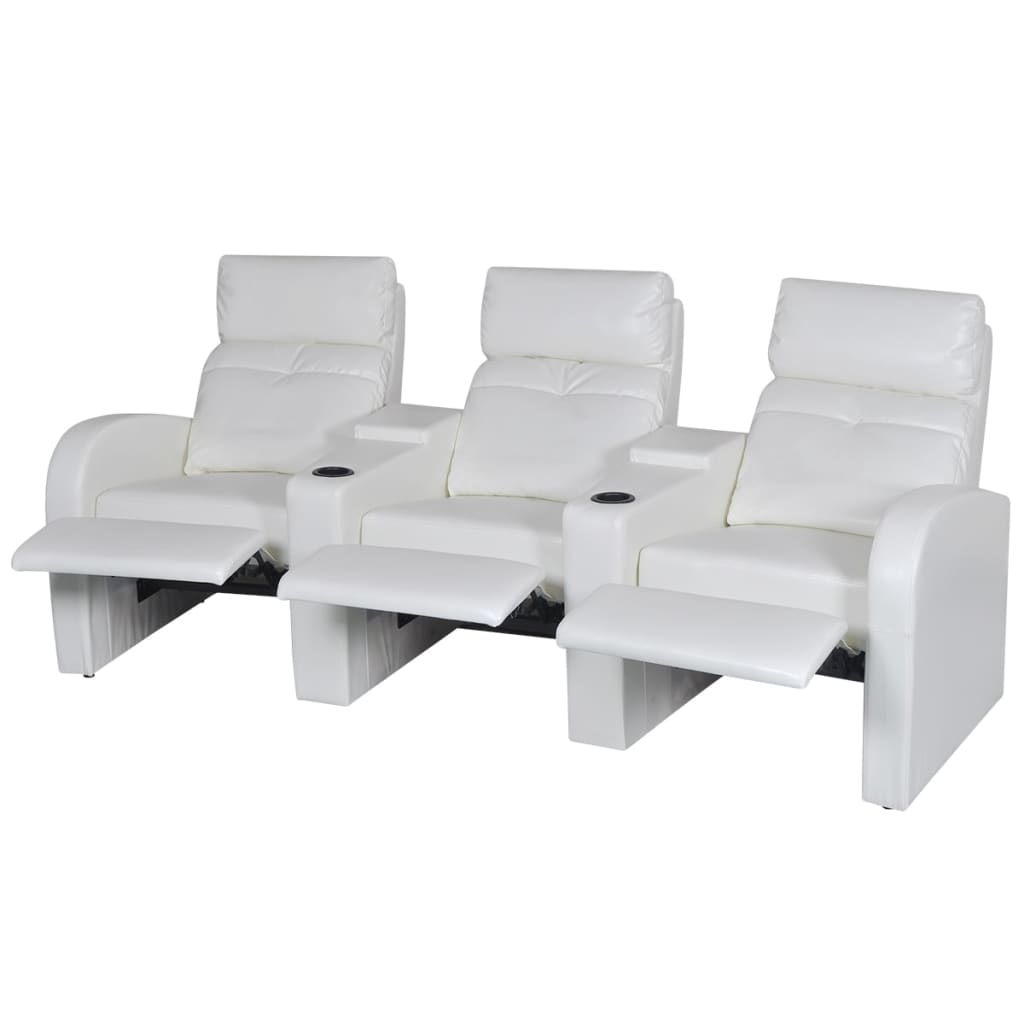 3-seater-home-theater-recliner-sofa-white-faux-leather At Willow and Wine USA!