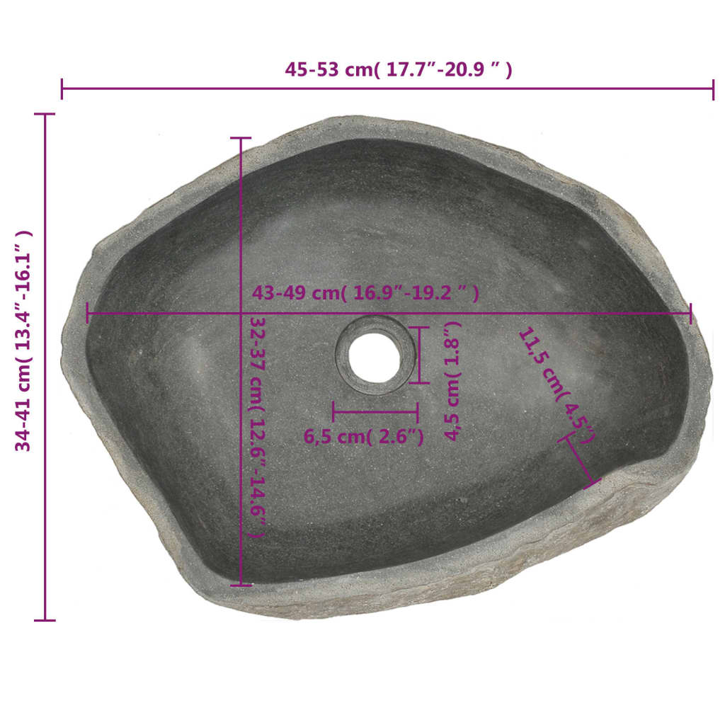 basin-river-stone-oval-17-7-20-9 At Willow and Wine USA!