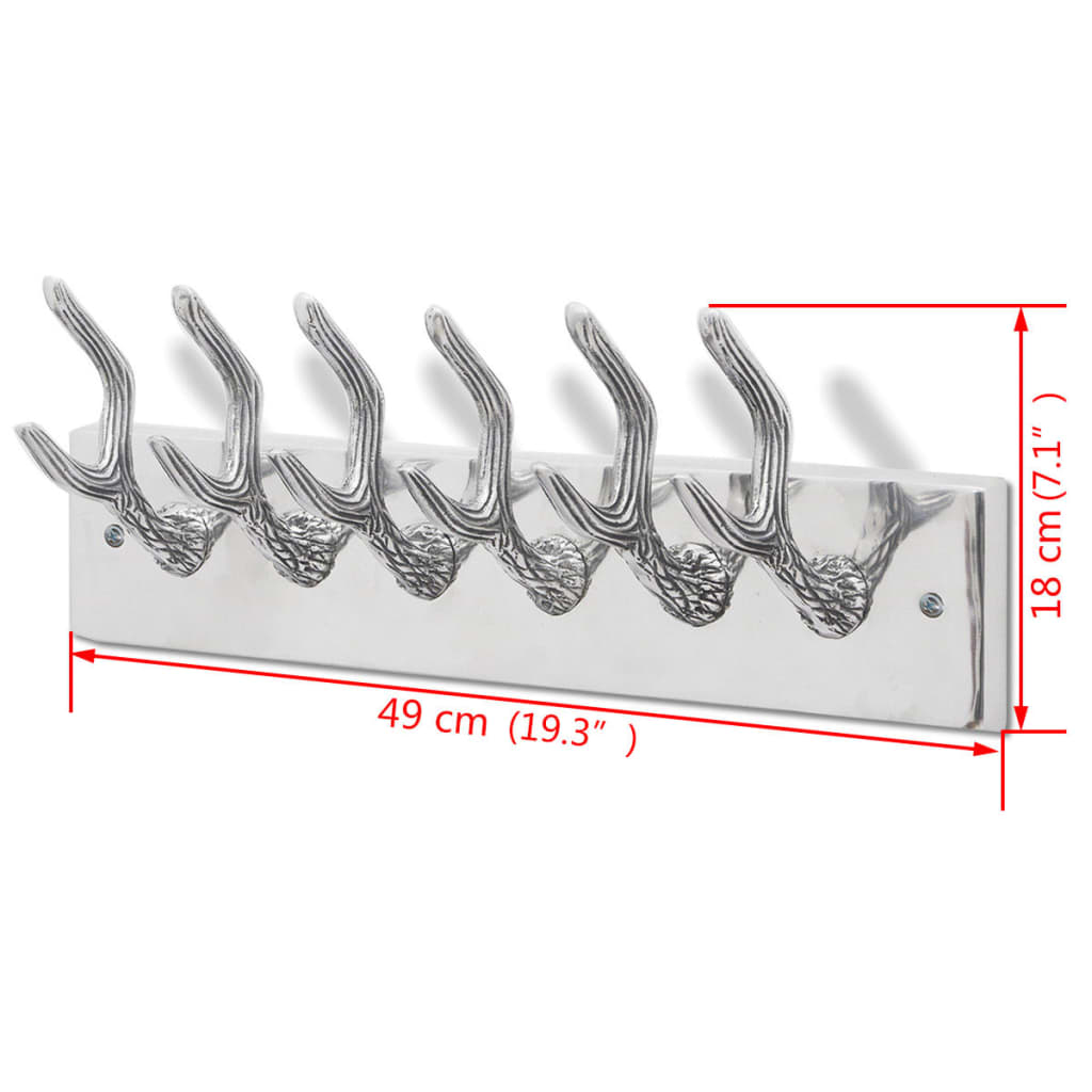 aluminum-wardrobe-hook-coat-rack-hat-tie-hanger-silver At Willow and Wine USA!