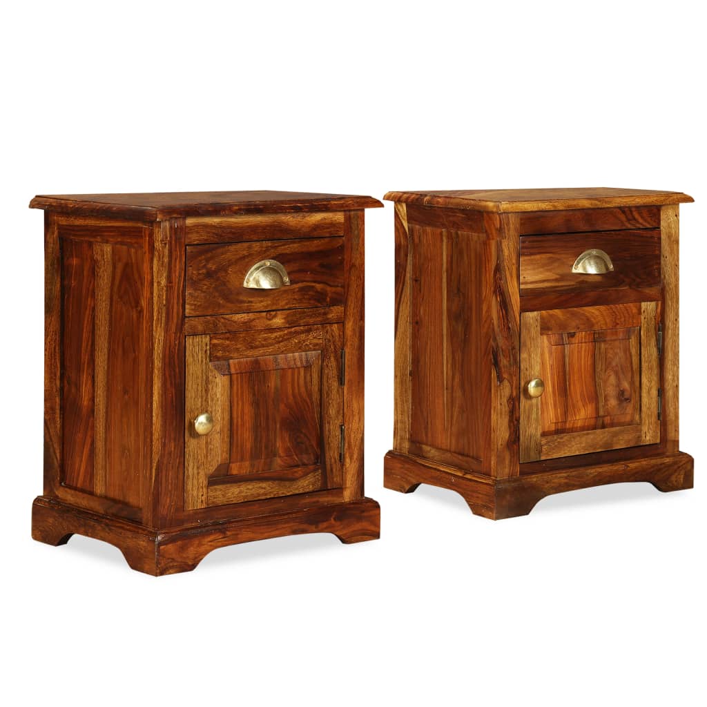 bedside-cabinet-2-pcs-15-7-x11-8-x19-7-solid-sheesham-wood At Willow and Wine USA!