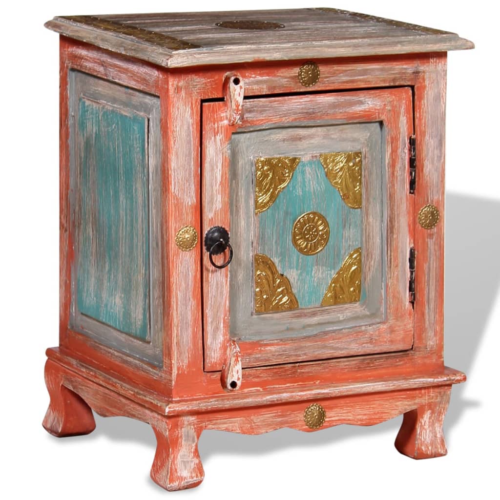 nightstand-solid-mango-wood-orange At Willow and Wine USA!