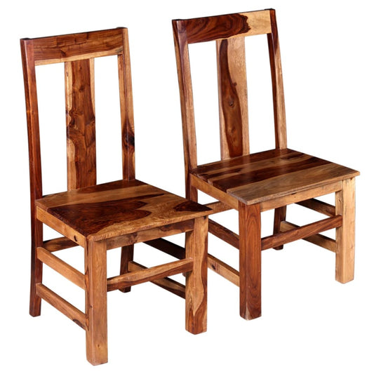 Dining Chairs 2 pcs Solid Sheesham Wood