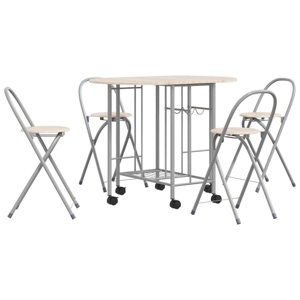 five-piece-folding-dining-set-mdf At Willow and Wine USA!