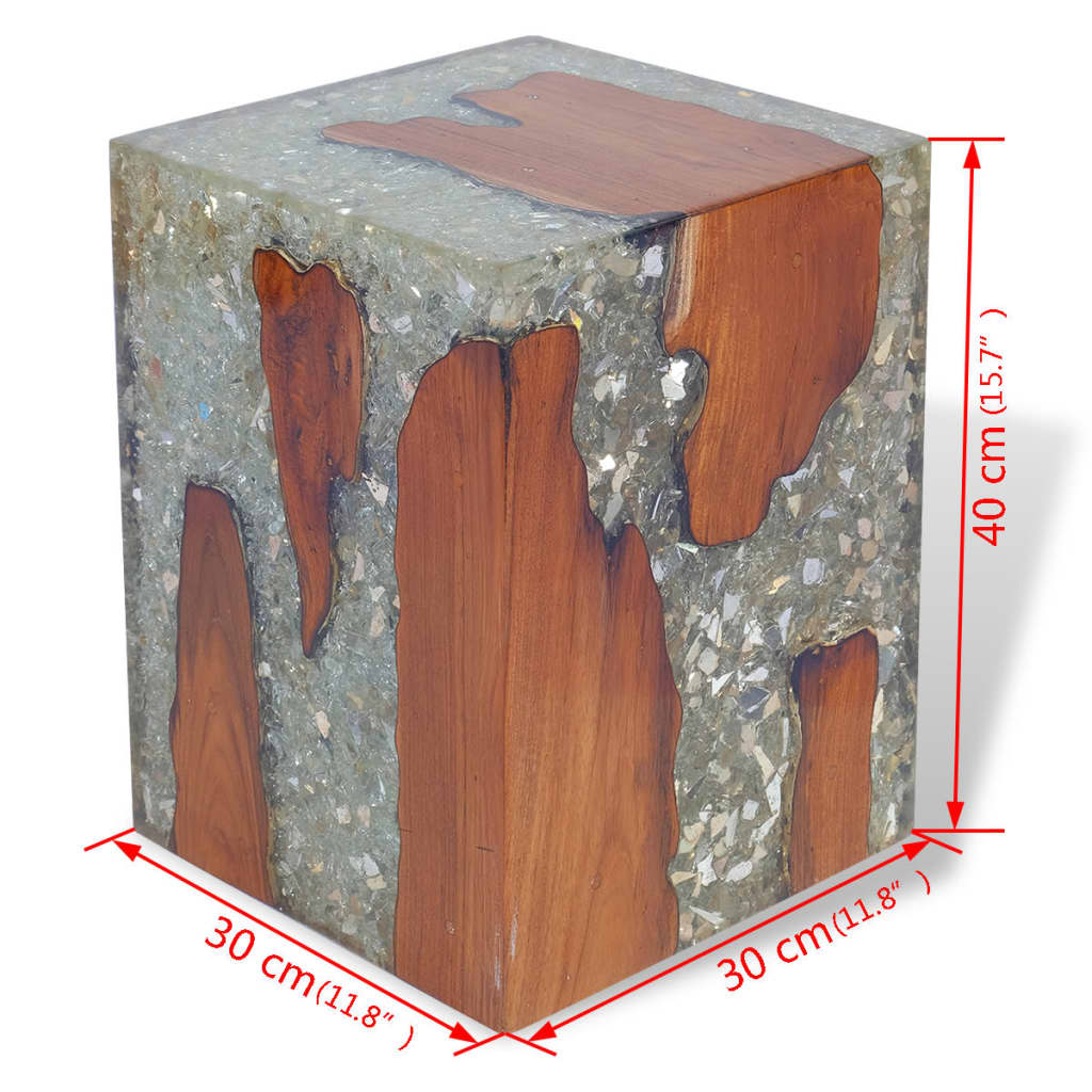stool-solid-teak-wood-and-resin-1 At Willow and Wine USA!